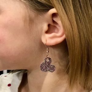 Minnie Mouse faux leather earrings